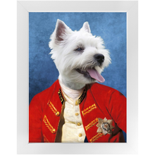 Load image into Gallery viewer, Commander In Mischief - Renaissance Inspired Custom Pet Portrait Framed Satin Paper Print