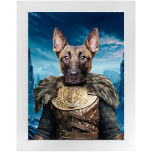 Load image into Gallery viewer, NIGHT'S BLOTCH 3 - Game of Thrones & House Of Dragons Inspired Custom Pet Portrait Framed Satin Paper Print