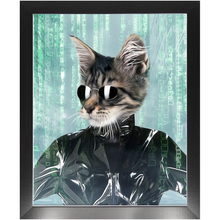 Load image into Gallery viewer, Holey Trinity - The Matrix Inspired Custom Pet Portrait Framed Satin Paper Print