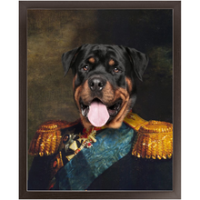 Load image into Gallery viewer, LORD E. LORDY - Renaissance Inspired Custom Pet Portrait Framed Satin Paper Print