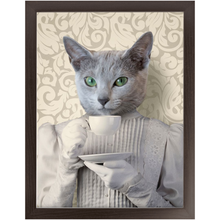 Load image into Gallery viewer, Lady Lick - Renaissance Inspired Custom Pet Portrait Framed Satin Paper Print