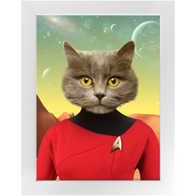 Load image into Gallery viewer, Oh Hooray - Star Trek Inspired Custom Pet Portrait Framed Satin Paper Print