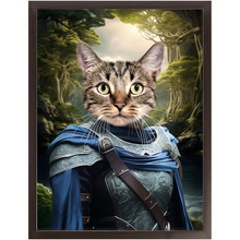 Load image into Gallery viewer, AN ENCHANTED FURREST - Lord of the Rings Inspired Custom Pet Portrait Framed Satin Paper Print