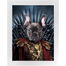Load image into Gallery viewer, THE BONEROOM 3 - Game of Thrones & House Of Dragons Inspired Custom Pet Portrait Framed Satin Paper Print