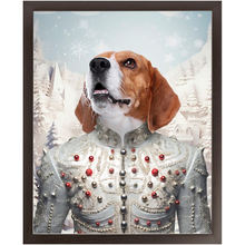 Load image into Gallery viewer, CHRISTMAS CRACKER 1 - Christmas Inspired Custom Pet Portrait Framed Satin Paper Print