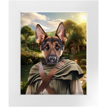 Load image into Gallery viewer, PAWS & PIPEWEED - Lord of the Rings Inspired Custom Pet Portrait Framed Satin Paper Print