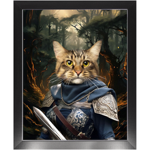Load image into Gallery viewer, PORK HUNTER - Lord of the Rings Inspired Custom Pet Portrait Framed Satin Paper Print