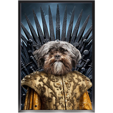 Load image into Gallery viewer, THE BONEROOM 2 - Game of Thrones & House Of Dragons Inspired Custom Pet Portrait Framed Satin Paper Print
