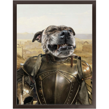 Load image into Gallery viewer, General Mayhem - Renaissance Inspired Custom Pet Portrait Framed Satin Paper Print