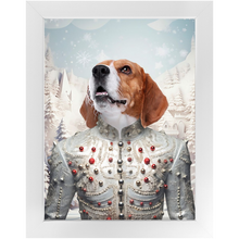 Load image into Gallery viewer, CHRISTMAS CRACKER 1 - Christmas Inspired Custom Pet Portrait Framed Satin Paper Print