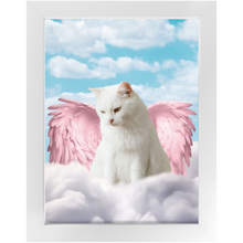 Load image into Gallery viewer, Pink Angel - Heavenly Angels Inspired Custom Pet Portrait Framed Satin Paper Print