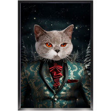Load image into Gallery viewer, CHRISTMAS CRACKER 7 - Christmas Inspired Custom Pet Portrait Framed Satin Paper Print