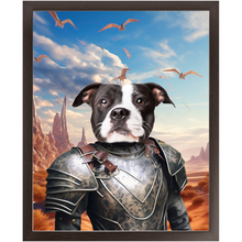 Load image into Gallery viewer, DESSERT CROSSING 3 - Game of Thrones & House Of Dragons Inspired Custom Pet Portrait Framed Satin Paper Print