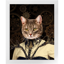 Load image into Gallery viewer, Springtrap - Steampunk, Victorian Era Inspired Custom Pet Portrait Framed Satin Paper Print