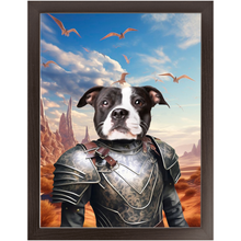 Load image into Gallery viewer, DESSERT CROSSING 3 - Game of Thrones & House Of Dragons Inspired Custom Pet Portrait Framed Satin Paper Print