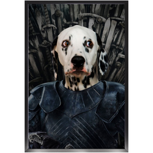 Load image into Gallery viewer, Knight Teenite - Game Of Thrones Inspired Custom Pet Portrait Framed Satin Paper Print
