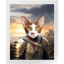 Load image into Gallery viewer, BESTEROS 1 - Game of Thrones & House Of Dragons Inspired Custom Pet Portrait Framed Satin Paper Print