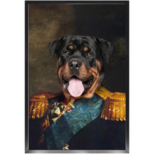 Load image into Gallery viewer, LORD E. LORDY - Renaissance Inspired Custom Pet Portrait Framed Satin Paper Print