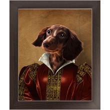 Load image into Gallery viewer, Queen Tisenshal - Royalty & Renaissance Inspired Custom Pet Portrait Framed Satin Paper Print