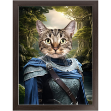 Load image into Gallery viewer, AN ENCHANTED FURREST - Lord of the Rings Inspired Custom Pet Portrait Framed Satin Paper Print