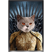 Load image into Gallery viewer, THE BONEROOM 7 - Game of Thrones & House Of Dragons Inspired Custom Pet Portrait Framed Satin Paper Print