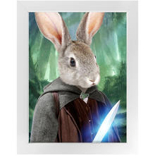 Load image into Gallery viewer, Shire Ground - Lord of The Rings Inspired Custom Pet Portrait Framed Satin Paper Print