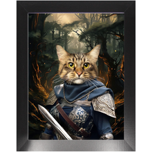 Load image into Gallery viewer, PORK HUNTER - Lord of the Rings Inspired Custom Pet Portrait Framed Satin Paper Print