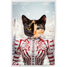 Load image into Gallery viewer, CHRISTMAS CRACKER 15 - Christmas Inspired Custom Pet Portrait Framed Satin Paper Print