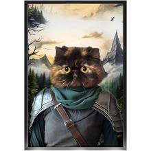 Load image into Gallery viewer, TAKING THE SCENIC ROUTE - Lord of the Rings Inspired Custom Pet Portrait Framed Satin Paper Print
