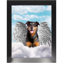Load image into Gallery viewer, Silver Angel - Heavenly Angels Inspired Custom Pet Portrait Framed Satin Paper Print