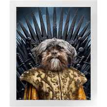 Load image into Gallery viewer, THE BONEROOM 2 - Game of Thrones & House Of Dragons Inspired Custom Pet Portrait Framed Satin Paper Print