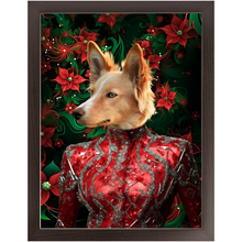 Load image into Gallery viewer, CHRISTMAS CRACKER 8 - Christmas Inspired Custom Pet Portrait Framed Satin Paper Print