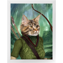 Load image into Gallery viewer, Straight Shooter - Lord of the Rings Inspired Custom Pet Portrait Framed Satin Paper Print