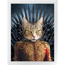 Load image into Gallery viewer, THE BONEROOM 6 - Game of Thrones & House Of Dragons Inspired Custom Pet Portrait Framed Satin Paper Print