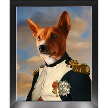 Load image into Gallery viewer, Napoleon Complex - Napoleon & Renaissance Inspired Custom Pet Portrait Framed Satin Paper Print