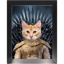 Load image into Gallery viewer, THE BONEROOM 1 - Game of Thrones & House Of Dragons Inspired Custom Pet Portrait Framed Satin Paper Print