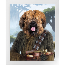 Load image into Gallery viewer, Woofie - Chewbacca & Star Wars Inspired Custom Pet Portrait Framed Satin Paper Print