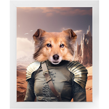 Load image into Gallery viewer, DESSERT CROSSING 1 - Game of Thrones & House Of Dragons Inspired Custom Pet Portrait Framed Satin Paper Print