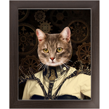 Load image into Gallery viewer, Springtrap - Steampunk, Victorian Era Inspired Custom Pet Portrait Framed Satin Paper Print