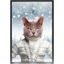 Load image into Gallery viewer, CHRISTMAS CRACKER 3 - Christmas Inspired Custom Pet Portrait Framed Satin Paper Print