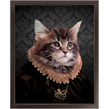 Load image into Gallery viewer, Black Radder - Renaissance Inspired Custom Pet Portrait Framed Satin Paper Print