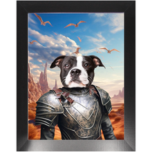 Load image into Gallery viewer, DESSERT CROSSING 3 - Game of Thrones & House Of Dragons Inspired Custom Pet Portrait Framed Satin Paper Print