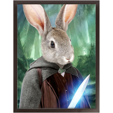 Load image into Gallery viewer, Shire Ground - Lord of The Rings Inspired Custom Pet Portrait Framed Satin Paper Print