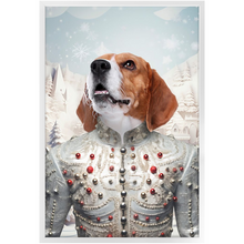 Load image into Gallery viewer, CHRISTMAS CRACKER 1 - Christmas Inspired Custom Pet Portrait Framed Satin Paper Print