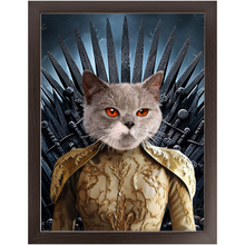 Load image into Gallery viewer, THE BONEROOM 7 - Game of Thrones & House Of Dragons Inspired Custom Pet Portrait Framed Satin Paper Print
