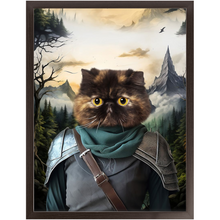 Load image into Gallery viewer, TAKING THE SCENIC ROUTE - Lord of the Rings Inspired Custom Pet Portrait Framed Satin Paper Print