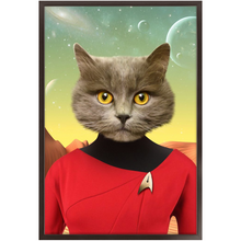 Load image into Gallery viewer, Oh Hooray - Star Trek Inspired Custom Pet Portrait Framed Satin Paper Print