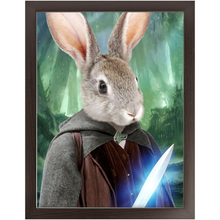 Load image into Gallery viewer, Shire Ground - Lord of The Rings Inspired Custom Pet Portrait Framed Satin Paper Print