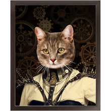 Load image into Gallery viewer, Springtrap - Steampunk, Victorian Era Inspired Custom Pet Portrait Framed Satin Paper Print
