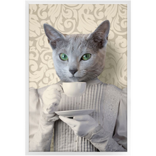 Load image into Gallery viewer, Lady Lick - Renaissance Inspired Custom Pet Portrait Framed Satin Paper Print